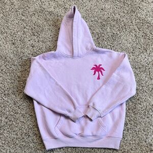Pink Palm Puff Hoodie